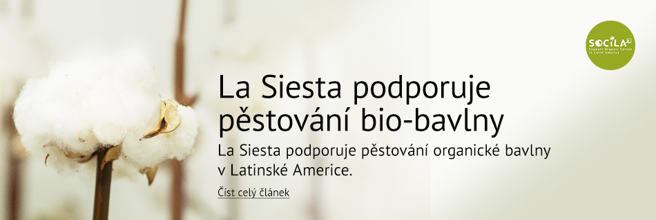 La Siesta a podpora pěstování biobavlny - banner